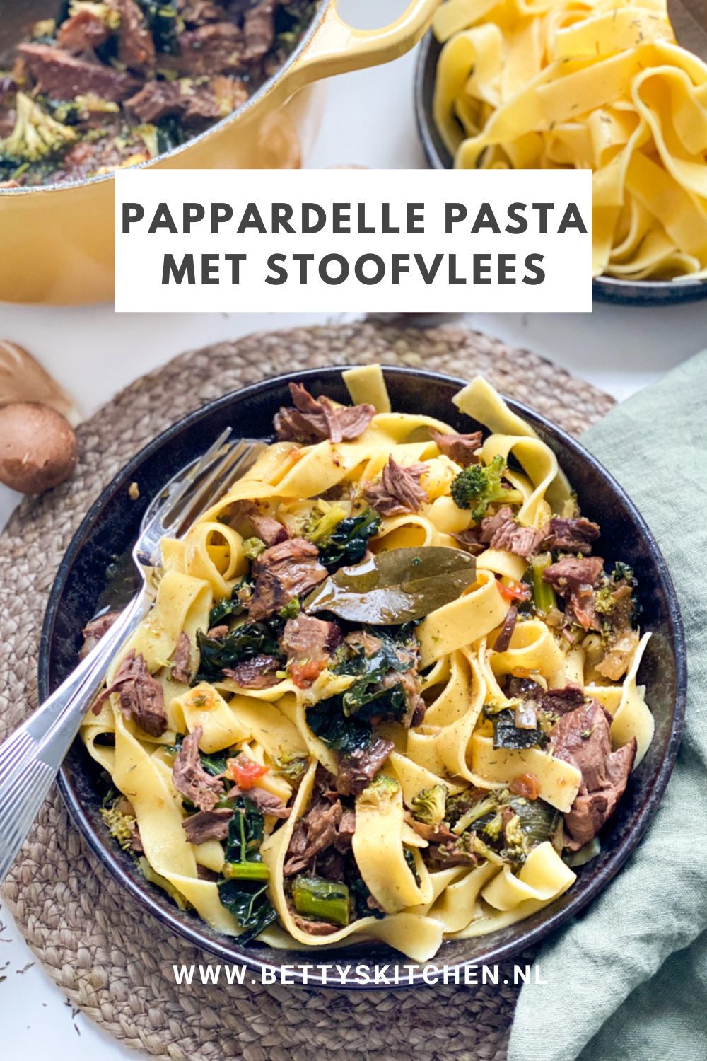 Pappardelle Pasta Met Stoofvlees Recept Betty S Kitchen Foodblog