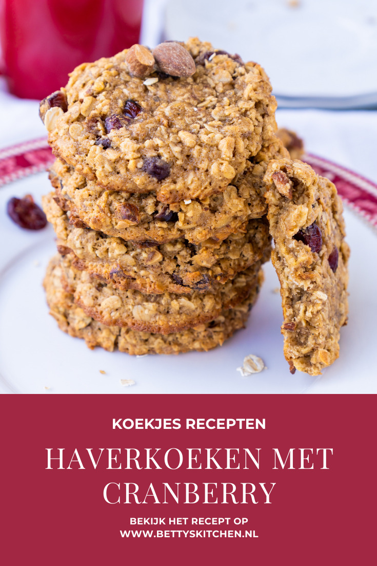 Haverkoeken Met Cranberry Video Recept Betty S Kitchen