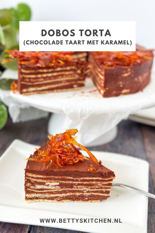 recept dobos torta chocolade laagjes taart met karamel