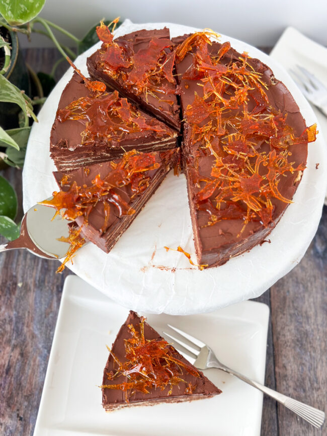 recept dobos torta chocolade laagjes taart met karamel
