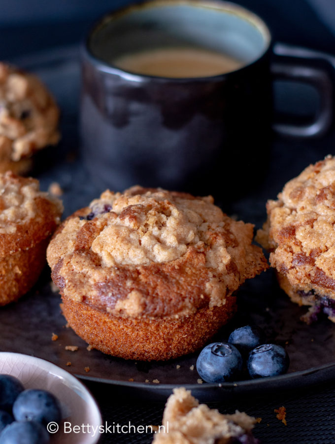 recept blueberry muffin met blauwe bessen © bettyskitchen.nl