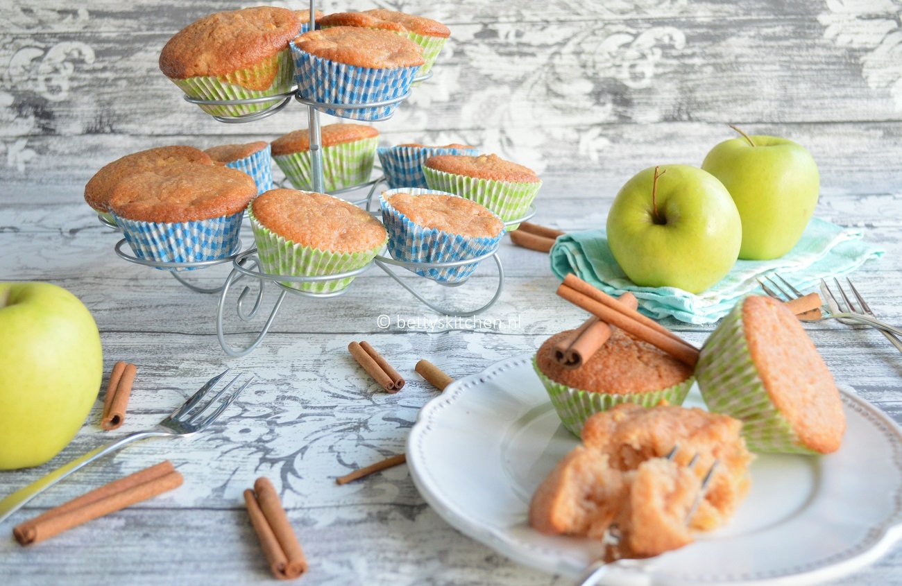 Appel muffins recept Betty's Kitchen High Tea Recepten