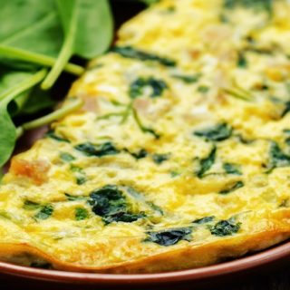 italiaanse omelet met spinazie hartig ontbijt low carb recept