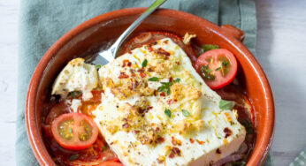 Gebakken Feta uit de oven (Feta Fourno)