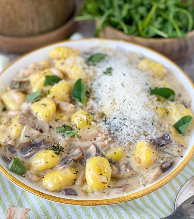 recept gnocchi met paddenstoelen en roomsaus © bettyskitchen
