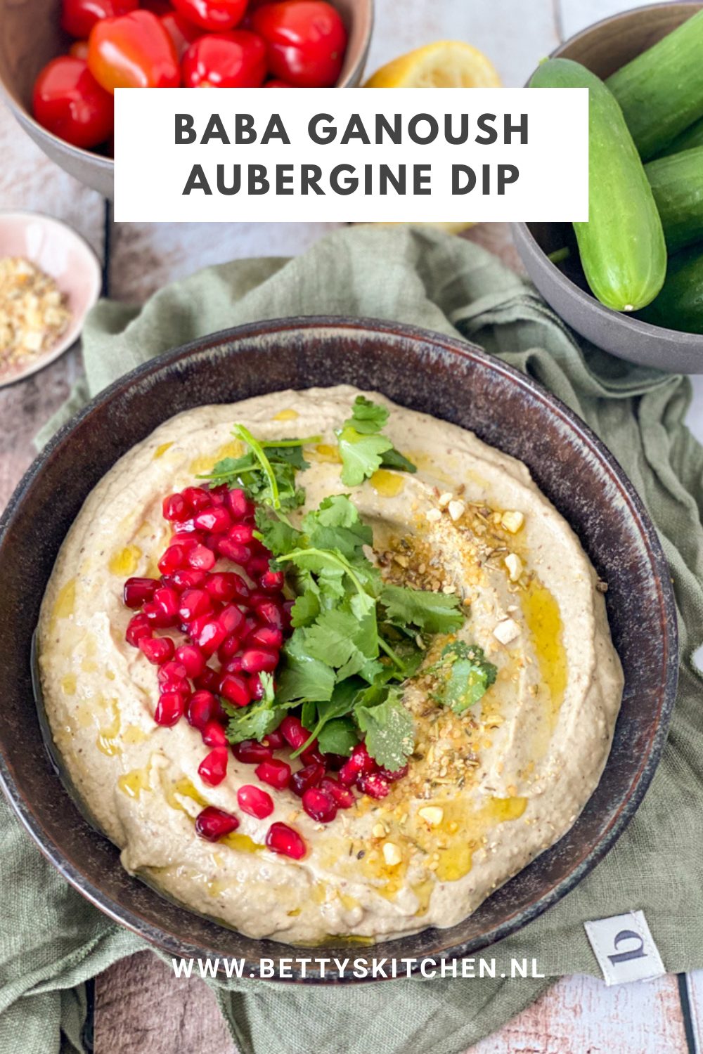Baba Ganoush (Aubergine Dip) | Recept | Betty's Kitchen Baba Ganoush (Aubergine Dip) | Recept | Betty's Kitchen
