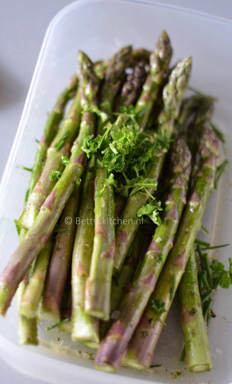 Gegrilde groene asperges recept Kitchen Foodblog