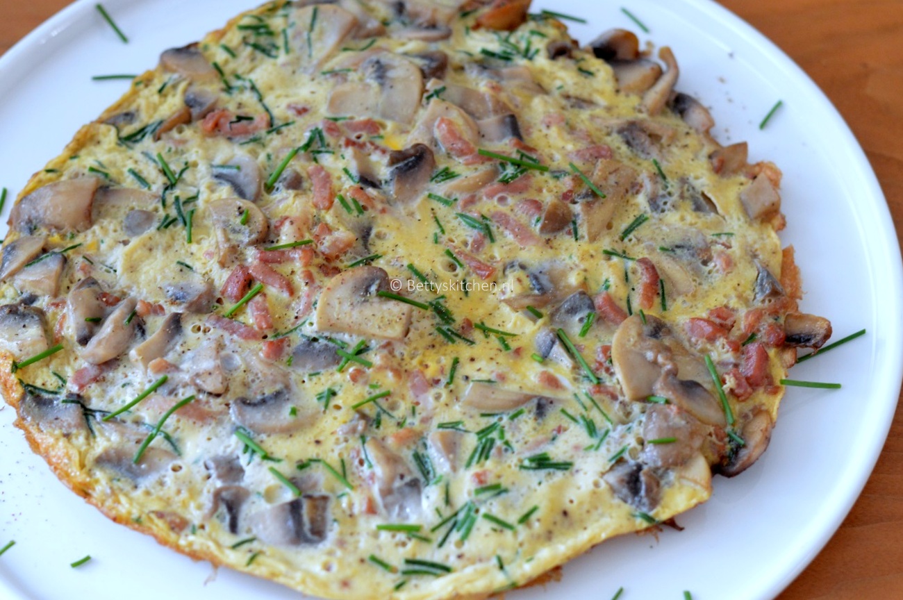 Omelet met spekjes en champignons | Betty&amp;#39;s Kitchen