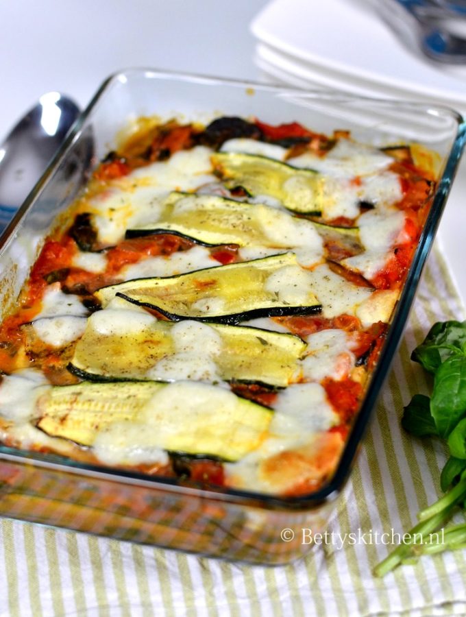 recept groente lasagna met courgette en aubergine © bettyskitchen.nl
