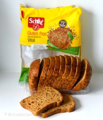 club sandwich met kip met glutenvrij brood van Schär