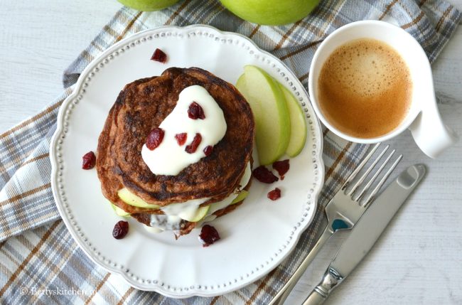 gezonde pancakes met appel en yogurt soja suikervrij glutenvrij voedselzandloper recept bettyskitchen