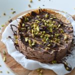 recept pannenkoekentaart met chocolade en pistachenoten betty's Kitchen zoete dessert taartrecepten