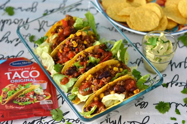Taco's met gehakt en mais