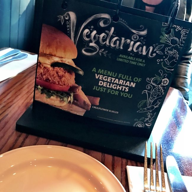 Tijdelijk vegetarisch menu in het Hard Rock Cafe!