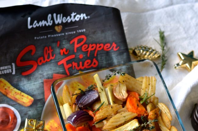 Wintergroenten uit de oven met Salt 'n Pepper Fries LambWeston