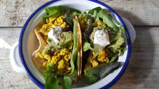 Reisblog: Lekker eten in Barcelona Vegetarische taco's (combo) bij HideOut Bar