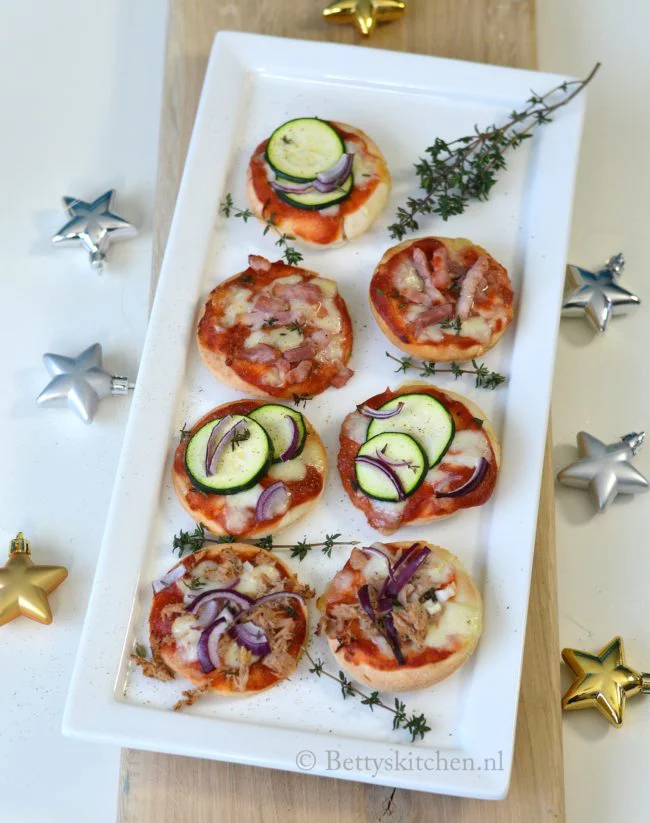 mini pizza's maken met glutenvrij pizzadeeg Soezie