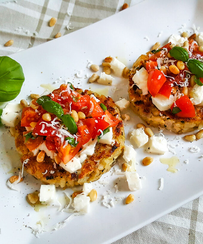 recept risotto taartje met tomaten salade © bettyskitchen.nl