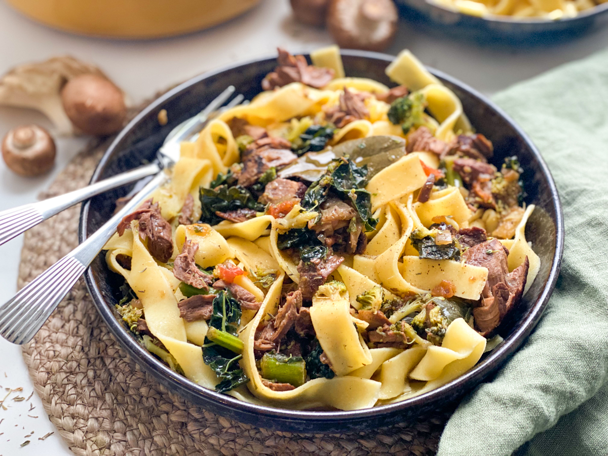 Recept: Pappardelle met stoofvlees