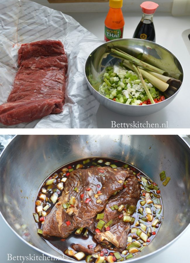 recept runder bavette op de barbecue in oosterse marinade bettys kitchen bbq recepten