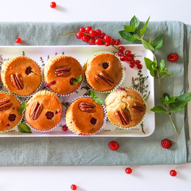 recept muffins met bessen en munt © bettyskitchen