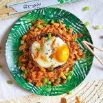 Recept portobello met ei en noodles © bettyskitchen.nl