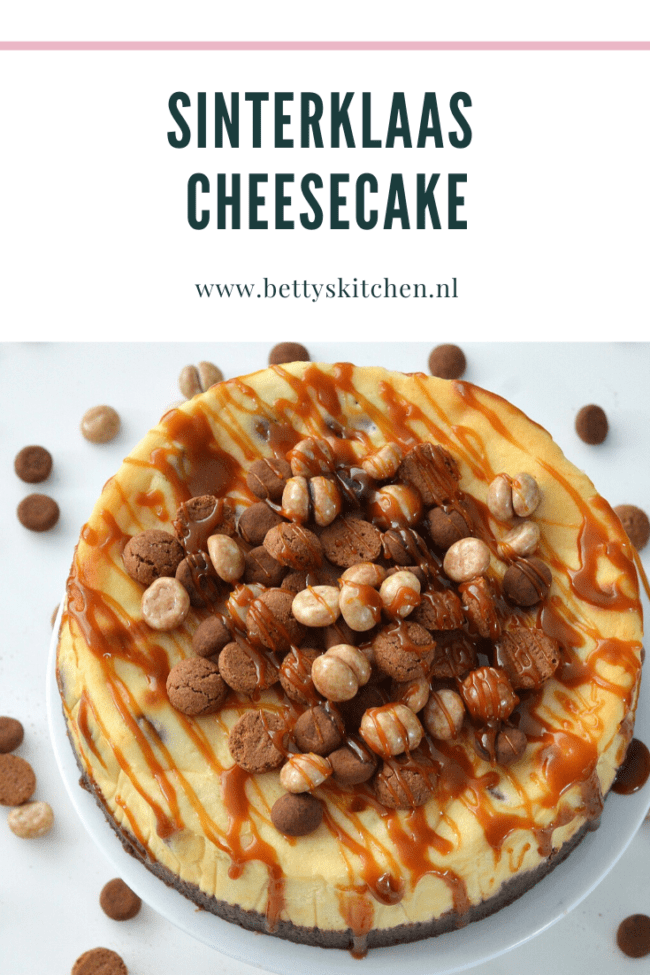 recept sinterklaas cheesecake met karamel