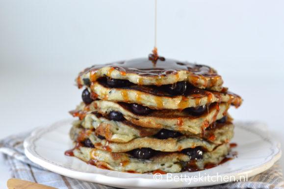 10x Pancakes Recepten voor ontbijt of brunch inspiratie © Bettyskitchen.nl - blueberry pancakes