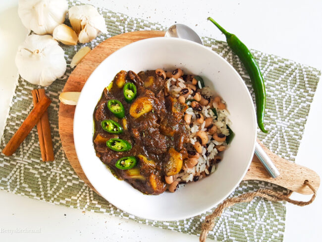 recept knoflookcurry met bonenrijst © bettyskitchen.nl