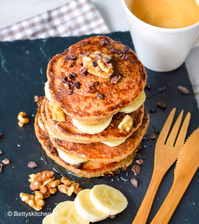 recept voor gezonde havermout pancakes maken