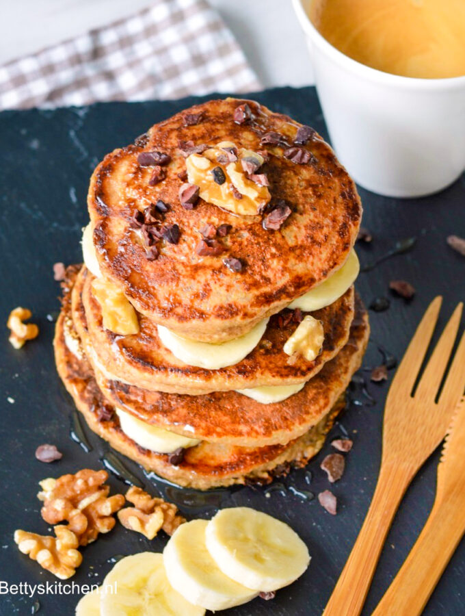 recept voor gezonde havermout pancakes maken