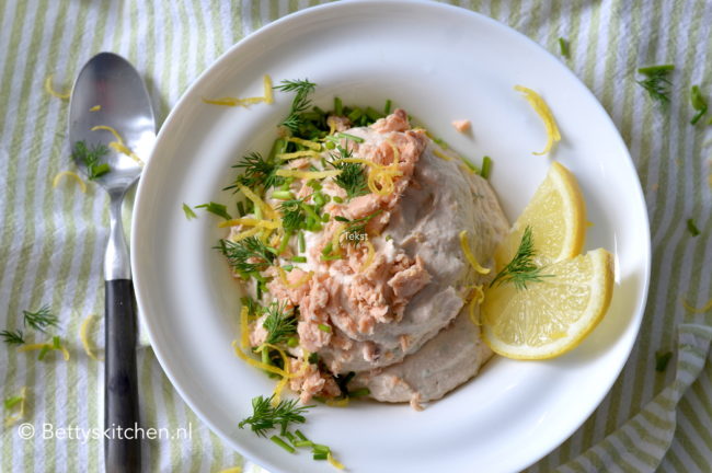 zalm mousse dip maken betty's kitchen recept