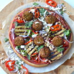 recept pizza met falafel en hummus vegetarisch recept betty's kitchen