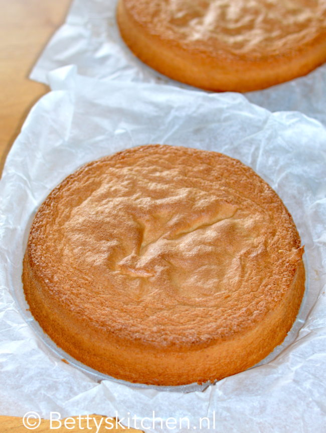 recept biscuit taart beslag maken voor decoreren taarten betty's kitchen
