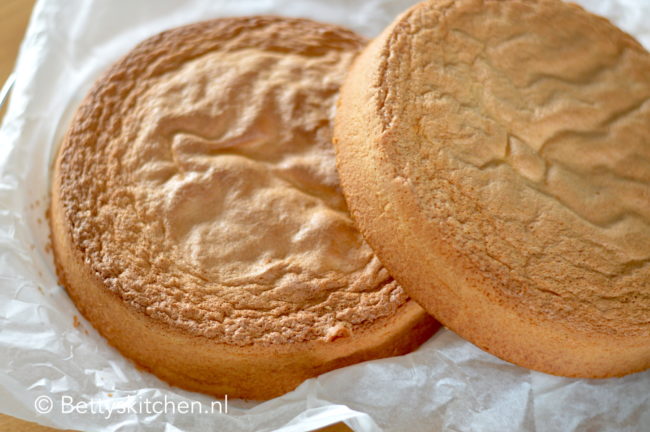 recept biscuit taart beslag maken voor decoreren taarten betty's kitchen