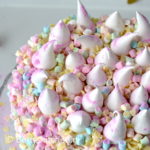 recept unicorn taart met meringues betty's Kitchen