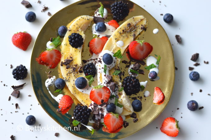 recept Bananasplit ontbijt © betty's kitchen foodblog