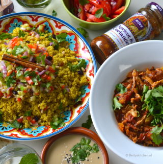 recept marokkaanse couscous met pulled chicken © Bettyskitchen - recept met Al'fez
