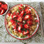 recept bulgur salade met aardbeien en watermeloen