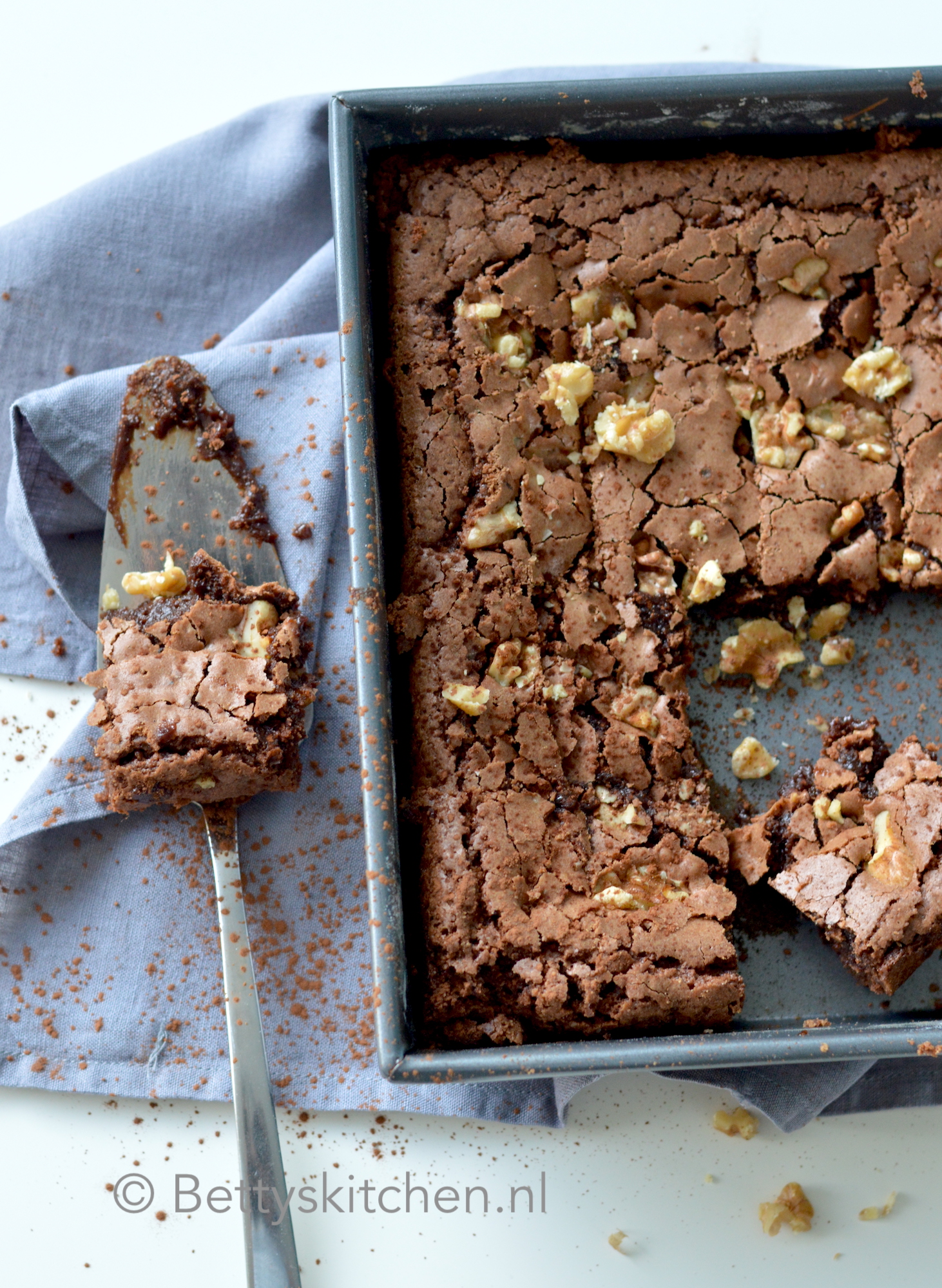 zondaar gas hanger Basisrecept Brownies met chocolade en roomboter | Recept | Betty's Kitchen