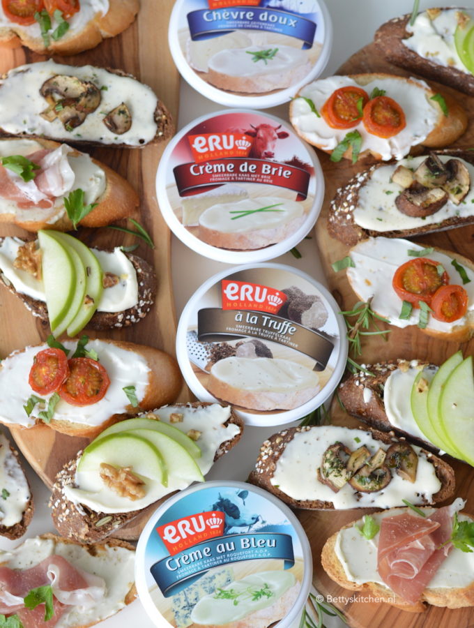 recept 4x crostini met kaas van ERU maken © Bettyskitchen