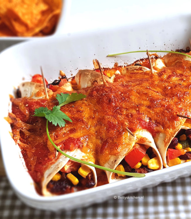 vegetarische enchiladas recept © bettys kitchen