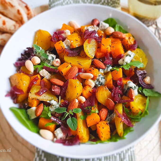 recept voor pompoen salade met rode bieten en uienchutney © bettysktichen.nl