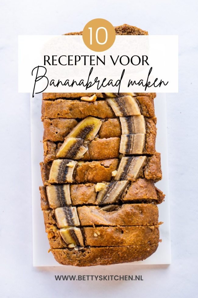 1x bananabread recepten voor bananen brood maken © bettyskitchen.nl