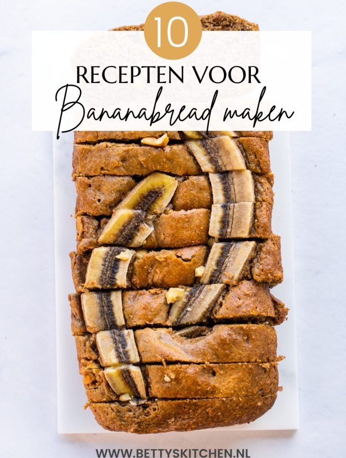 1x bananabread recepten voor bananen brood maken © bettyskitchen.nl