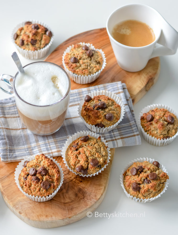 recept ontbijtmuffins met banaan en chocolade © bettyskitchen