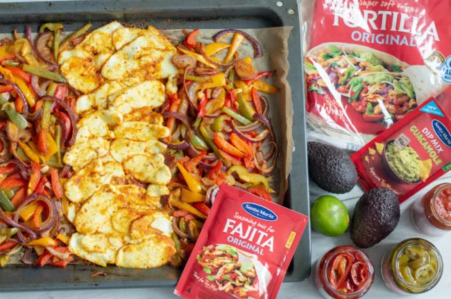 recept vegetarische fajitas met halloumi kaas © bettyskitchen.nl