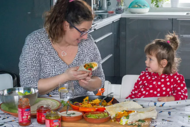 recept vegetarische fajitas met halloumi kaas © bettyskitchen.nl
