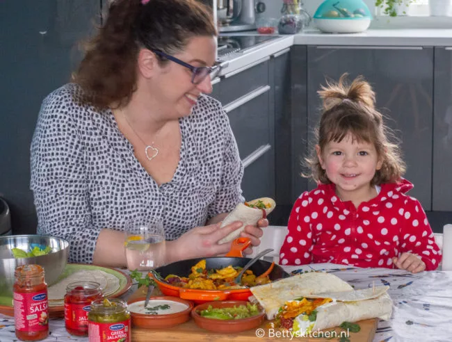 recept vegetarische fajitas met halloumi kaas © bettyskitchen.nl