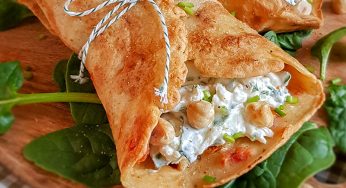 Gevulde hartige pannenkoeken